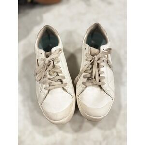 Dr. Scholls Time Off Womens 8.5M White Platform Sneakers Low Top Comfort Shoes